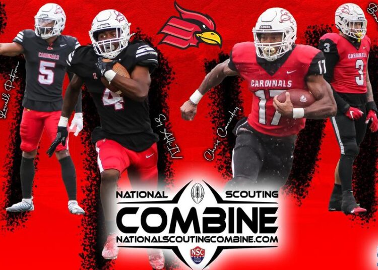 Wheeling Football Sends Four to National Scouting Combine