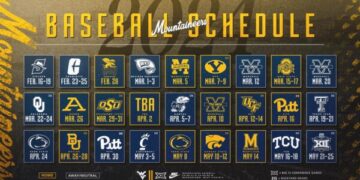 Mountaineers Release 2024 Baseball Schedule